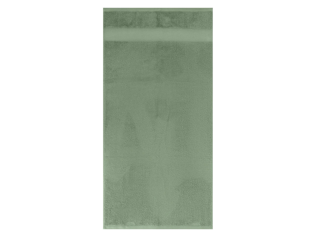 LIVARNO Handtücher mit weißer Bordüre, 2 Stück, Grün, B/H: 50 x 100 cm - Bild 2