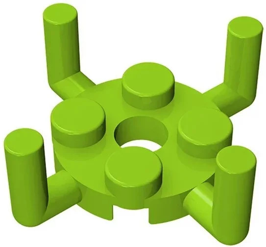 EKBricks EK-1050 Platte 2 X 2 rund, Zubehör, 48-teiliges Set - Bild 1