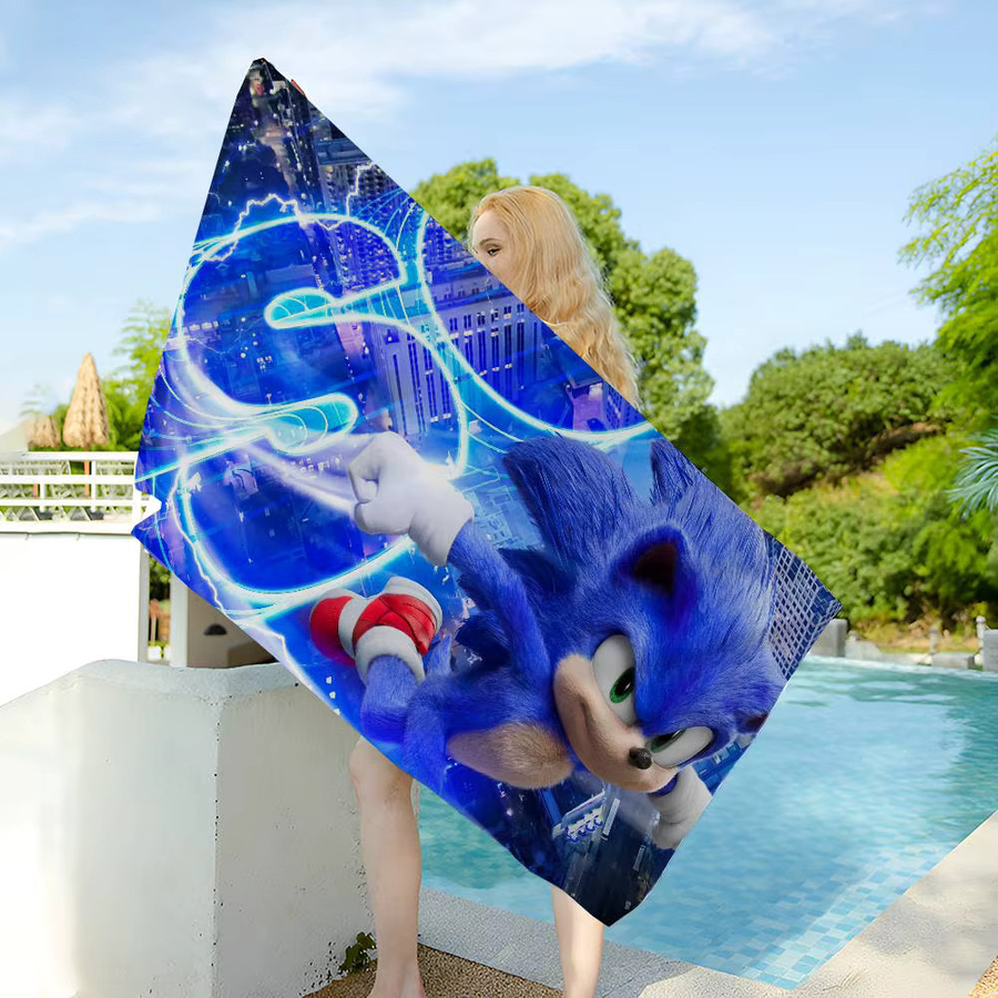 Potdemiel Mikrofaser-Strandtuch mit Anime-Motiv, schnelltrocknend und saugfähig für Yoga, Schwimmen oder Wandern - Bild 4