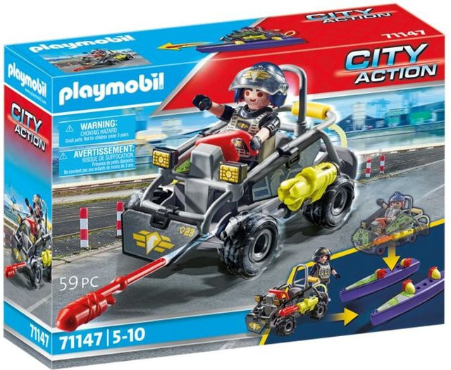 Playmobil SWAT-Multi-Terrain-Quad, Fahrzeug, ab 5 Jahren - Bild 1