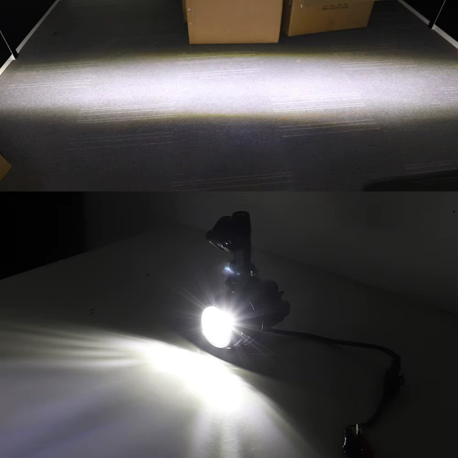Atubeix LED Zusatzscheinwerfer Spot Driving Nebelscheinwerfer für Motorrad Universal, 40W, 6000K, Schwarz - Bild 6