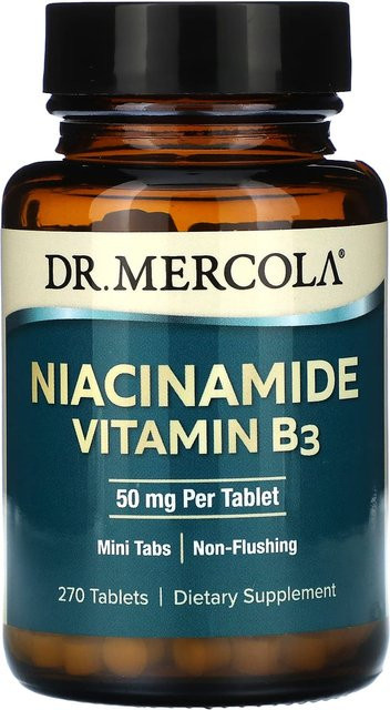 DR. Mercola Niacinamid Vitamin B3, 50 mg, 270 Tabletten - Bild 1