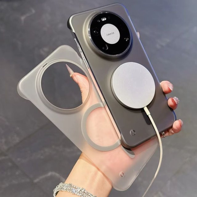 Magnetische transparente Handyhülle mit mattem Finish für Huawei Mate 80, Mate 70, Mate 60 Pro, Pura 80 Ultra und Pura 70 Pro, kompatibel mit MagSafe - Bild 1