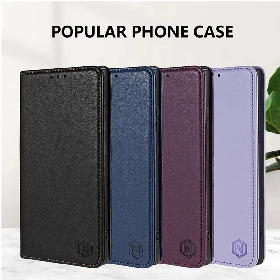 Leder-Brieftasche mit Magnetverschluss und Kartenfächern für Xiaomi 14T 13T 11T Poco X7 X6 C75 M6 Redmi 14C 13C 12C 10C 9 9A 9C in Lila - Bild 5