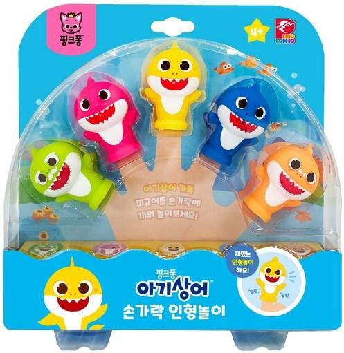 Pinkfong Baby Shark Fingerpuppe, Gelb, Blau, ab 4 Jahren - Bild 1