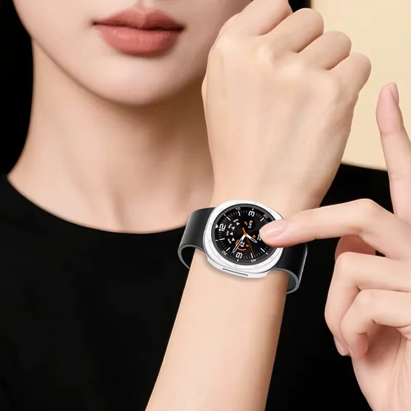CHIICSMART Schutzhülle für Samsung Galaxy Uhr 8, Kunststoff, Silber - Bild 6