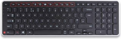 Contour Design Balance Ergonomische Funk Tastatur Bluetooth QWERTZ Deutsch Schwarz - Bild 1