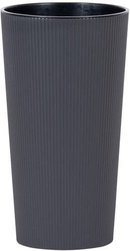 Siena Garden Pflanzgefäß Locon Stripe in Anthrazit aus Kunststoff, B/T/H: 46,5 x 25,0 x 25,0 cm - Bild 1