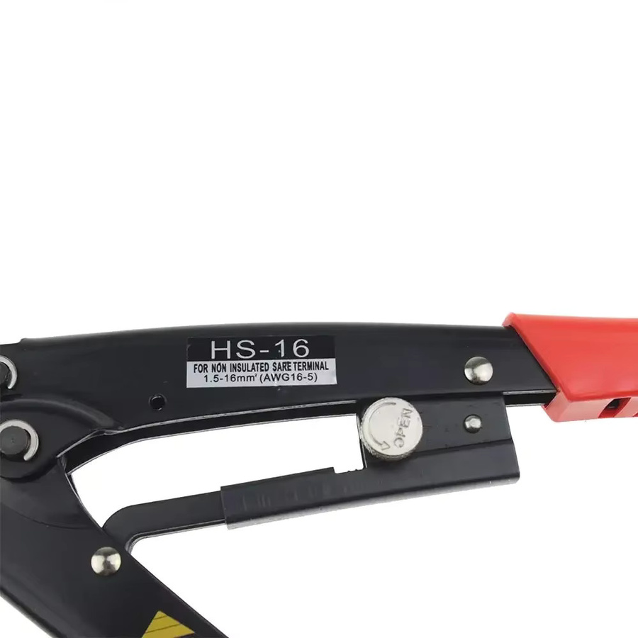 Lsmake Crimpzange HS-16 für Kabelschuhe und Bare Terminals, Drahtzange und Schneider für 1,25-16 mm² - Bild 5