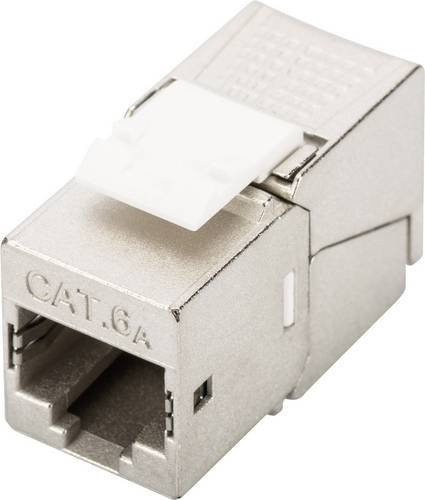Digitus DN-93617 RJ45-Einbaumodul Keystone CAT 6a geschirmt in Weiß und Silber - Bild 1