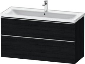 Duravit Waschtischunterschrank D-Neo in Schwarz, Wandmontage, B/T/H: 118,4 x 45,2 x 62,5 cm - Bild 1