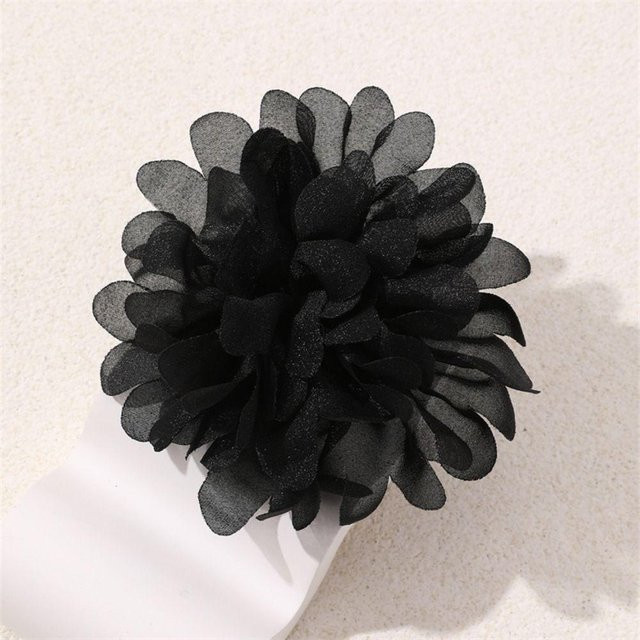 Brosche Vintage Blume, Schwarz, Damen - Bild 1