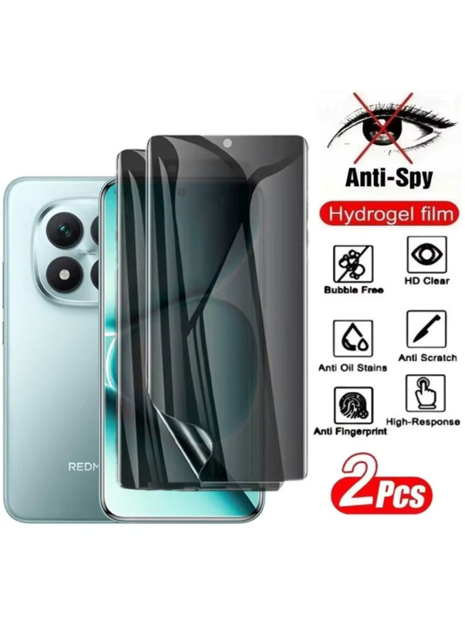 2 Stück Xiaomi Anti-Spionage Hydrogel Displayschutzfolie für Redmi Note 15 14 13 Pro Plus 12 11 10 S Serie, transparent - Bild 6