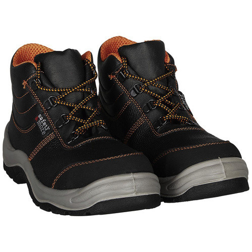 safety and more Sicherheitsstiefel S3 aus Leder in Schwarz-Orange, Größe 45 - Bild 2