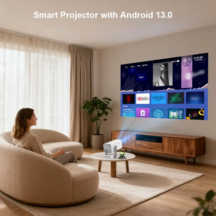 ThundeaL TD80 Pro Full HD Mini Beamer mit Android und WLAN in Weiß - Bild 2