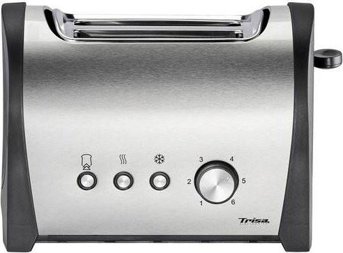Trisa Royal Toast Toaster aus Edelstahl in Schwarz und Silber - Bild 1
