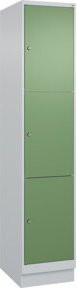C+P Schließfachschrank Classic PLUS mit Sockel und 1 Abteil in Grau und Resedagrün, H x B x T: 195 x 40 x 50 cm - Bild 1
