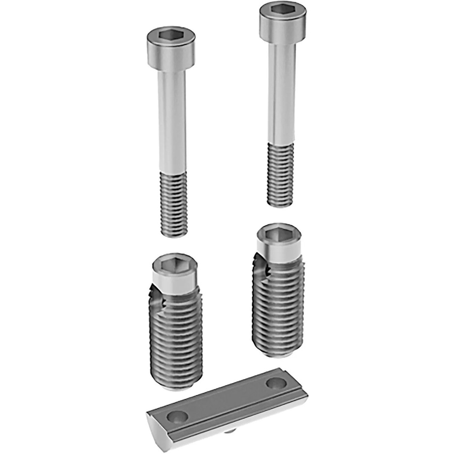 Fath Automatik-Doppelverbinder-Set Item System Nut 8 aus verzinktem Stahl, Farbe: Silber, B/T/H: 26 x 31 x 12 mm - Bild 2
