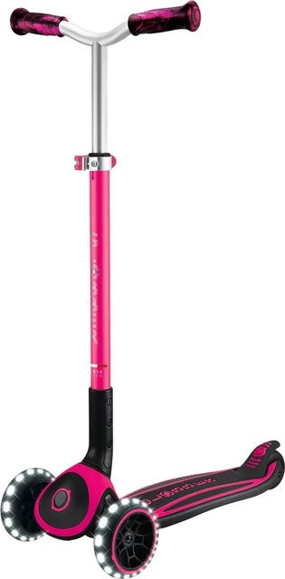 Globber ACE Lights Tretroller Pink mit LED-Leuchtrollen höhenverstellbar - Bild 1