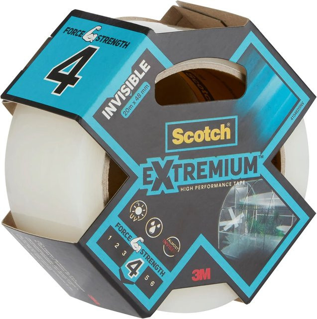 Scotch Hochleistungs-Klebeband Extremium Invisible Transparent Breite: 48 mm, Länge: 20 m - Bild 1