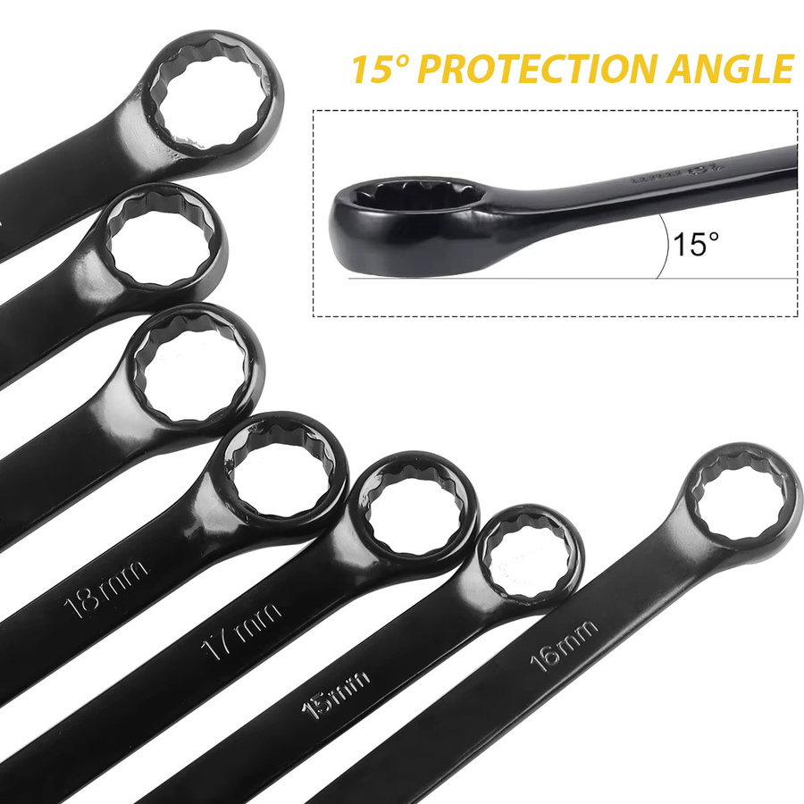 WOZOBUY Universal Ratsche Dual-Zweck Werkzeug aus High Carbon Stahl in Schwarz - Bild 3