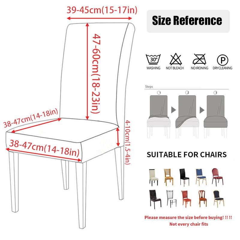 Yiran Furniture Stuhlbezug mit buntem Grafikdruck, schmutzabweisend und kratzfest, Multicolor - Bild 2
