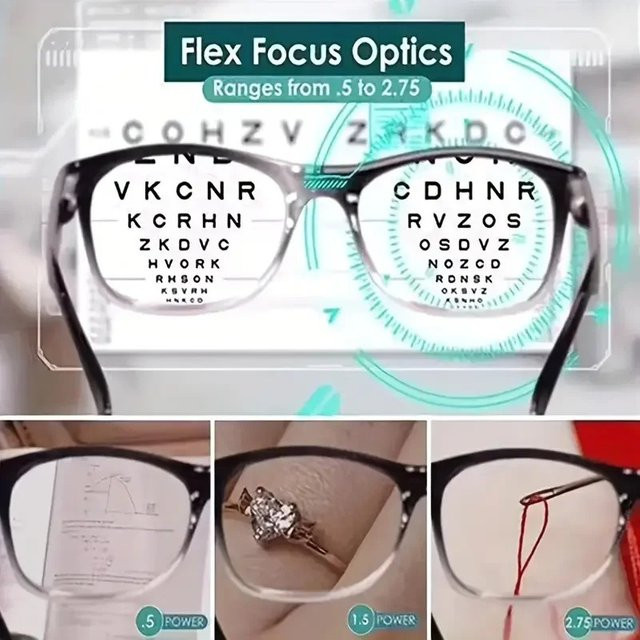 MJYIWANG Lesebrille, Unisex, Vollrand, rechteckig, Schwarz, Kunststoff - Bild 1