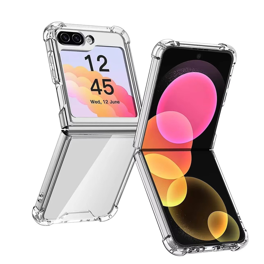 Transparente Schlanke Handyhülle aus Acryl für Samsung Galaxy Z Flip 7 fe, Z Flip 7, Z Flip 6, Z Flip 5 und Z Flip 4 - Bild 6