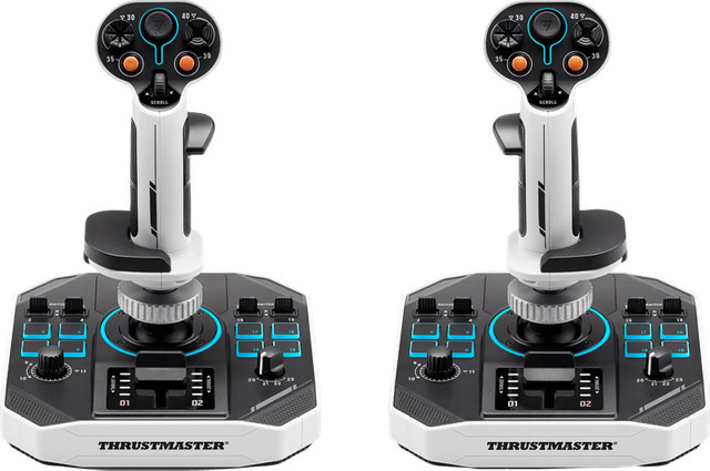 Thrustmaster Sol-R 2 HOSAS Space Sim Duo Joystick für PC in Schwarz und Weiß - Bild 2