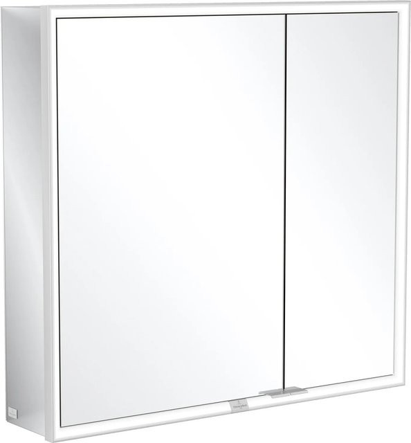 Villeroy & Boch My View Now Vorbau-Spiegelschrank in Weiß mit LED-Beleuchtung und Sensorschalter, B/H/T: 80 x 75 x 16,8 cm - Bild 1