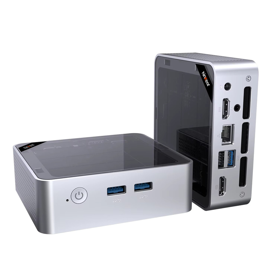 Ninkear M5 Neo Mini PC in Silber mit Intel Pentium Gold 5405U, 8GB RAM, 256GB SSD, Windows 11, Dual HDMI, WLAN und Bluetooth - Bild 7