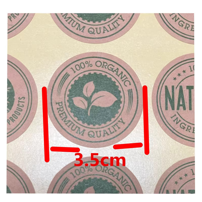 150 Stück SJMANDUN Bio-Siegelaufkleber aus Papier für handgefertigte Geschenke, Hochzeiten und Bäckerei-Verpackungen - Bild 3