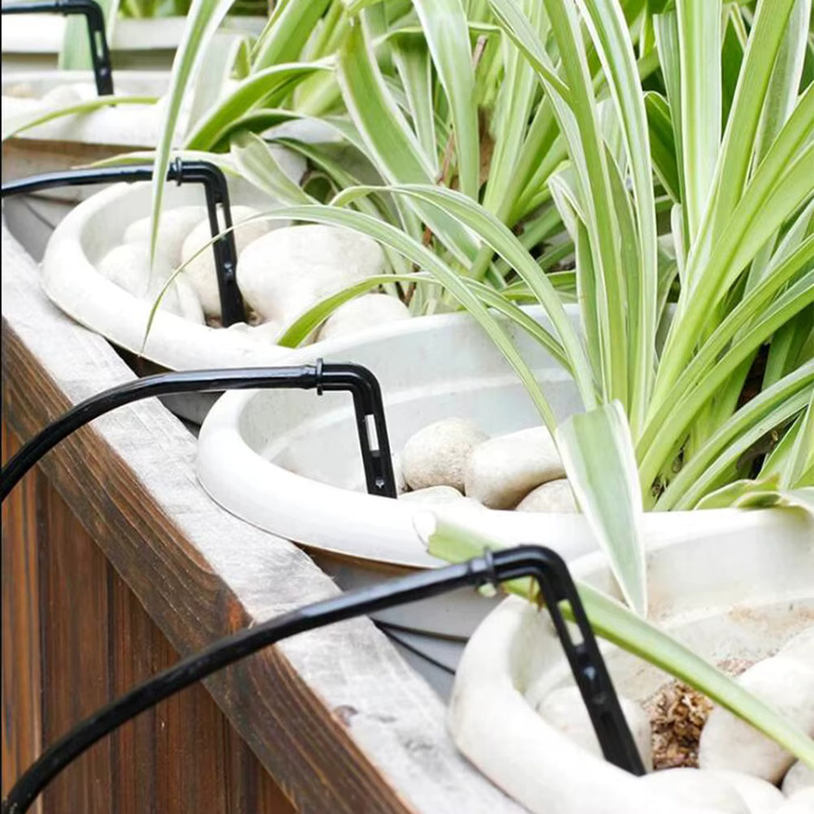 Automatisches Gewächshaus-Tropfbewässerungsset mit 4-Wege-Schlauchtruppler und PVC-Rohren für Pflanzen, Gemüse und Bonsai - Bild 4