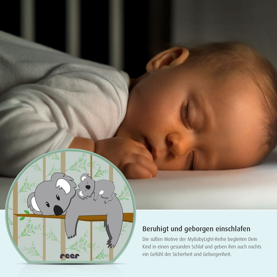 Reer MyBabyLight Nachtlicht Koala in Grau mit warmweißem LED-Beruhigungslicht - Bild 2