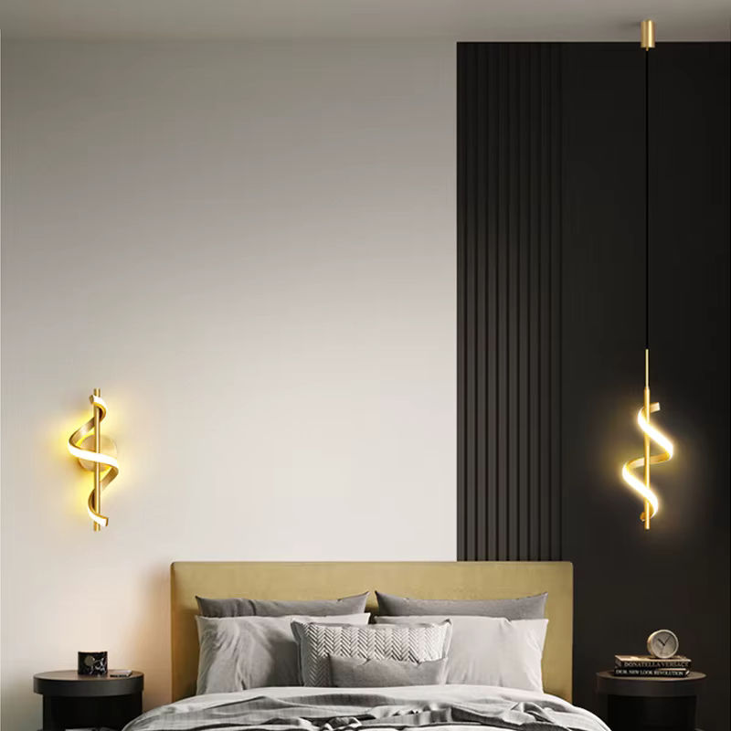 Lyfs LED Wandlampe im Nordic Design für Wohnzimmer und Schlafzimmer, Gold/Messing, Warmweiß - Bild 4