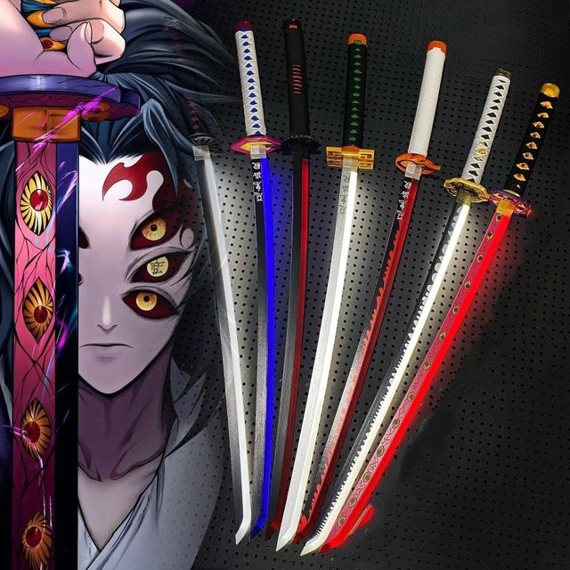 MINISO Glow Demon Slayer Katana Light Kokushibo Schwert, multicolor - Bild 1