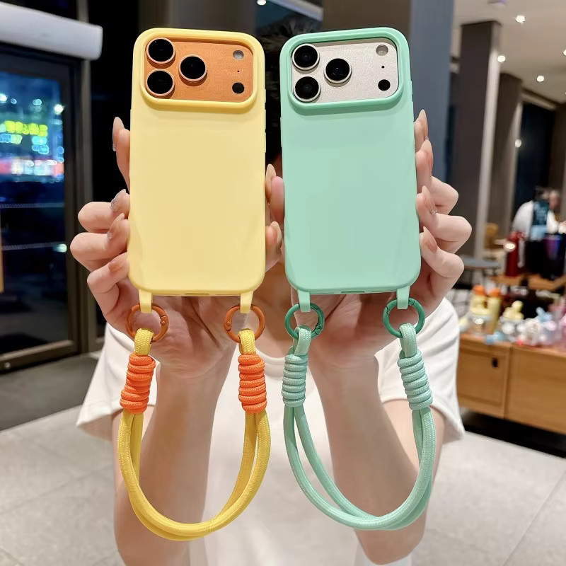 EHUIDE Stoßfeste Silikon Handyhülle mit Handschlaufenband für iPhone 11 bis iPhone 17 Pro Max Plus - Bild 6