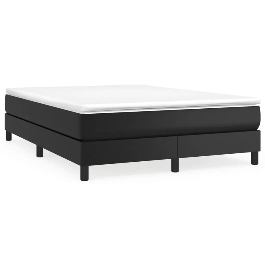 vidaXL Boxspringbett in Schwarz aus Kunstleder mit Schubladen B/T/H: 140 x 200 x 25 cm - Bild 2