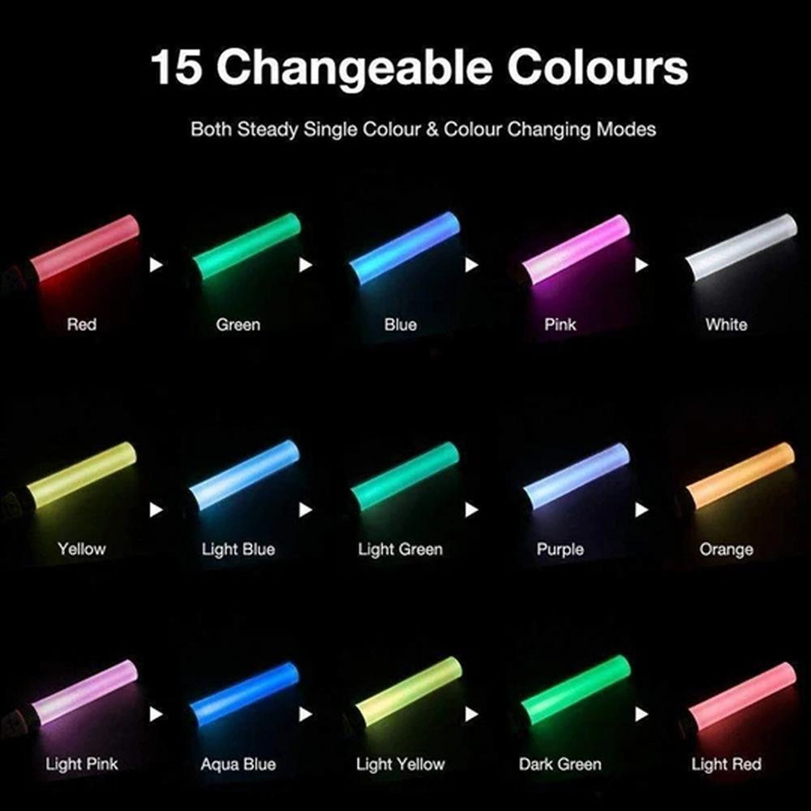 Igeteck LED-Leuchtstäbe, 15 Farben, umschaltbar, weiß - Bild 4