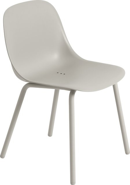 Muuto Fiber Outdoor Stuhl in Weiß aus wetterfestem Kunststoff - Bild 1