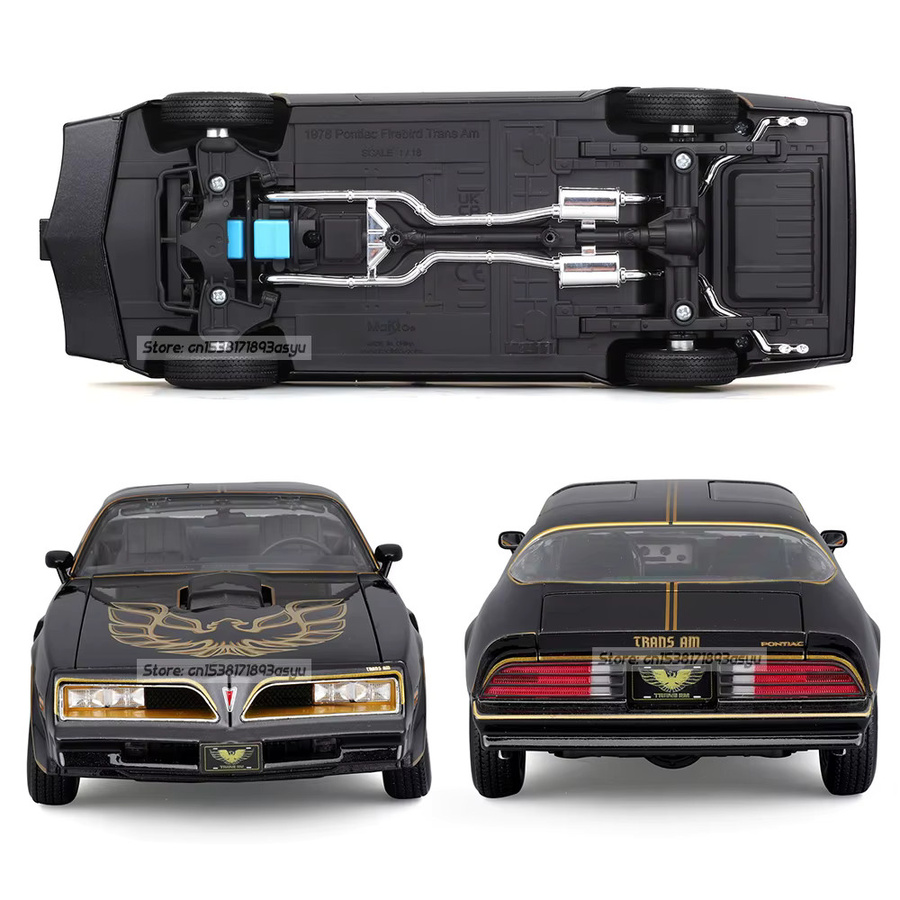 Maisto 1978 Pontiac Firebird Trans Am, Modellauto, 1:18, Schwarz - Bild 3