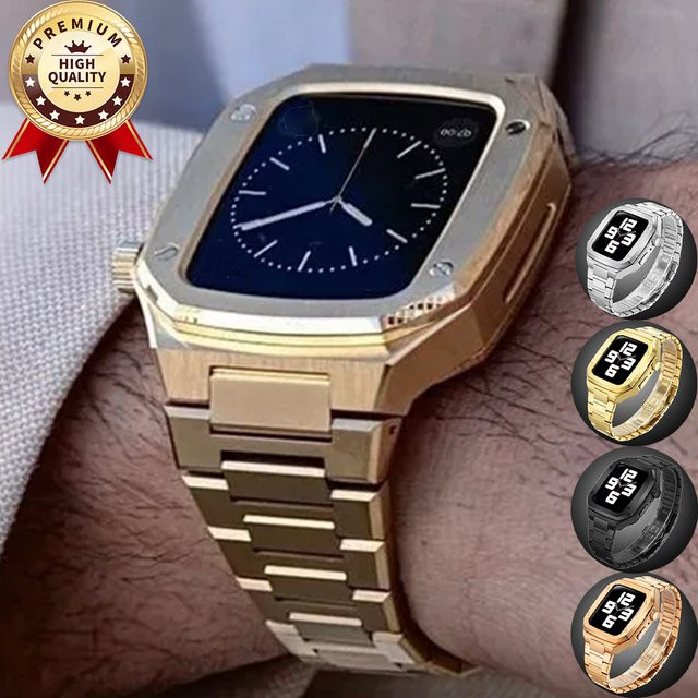 CHIICSMART Uhrenarmband Edelstahl, Silikon, Silber - Bild 1