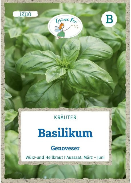 Grüne Fee Basilikum Genoveser Saatgut - Bild 1