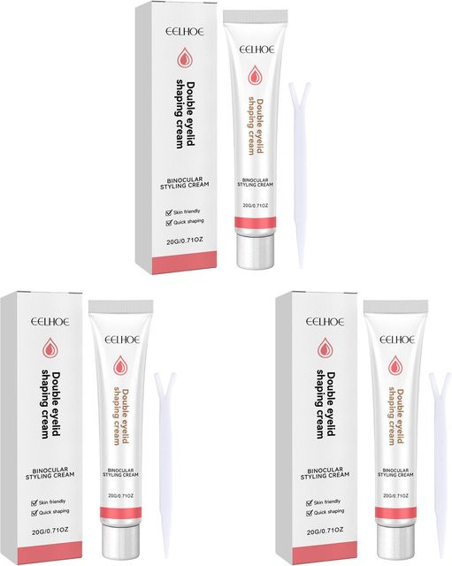 EELHOE Doppelaugenlid Styling Creme mit Y-Stift, 3 Sets, Unisex - Bild 1