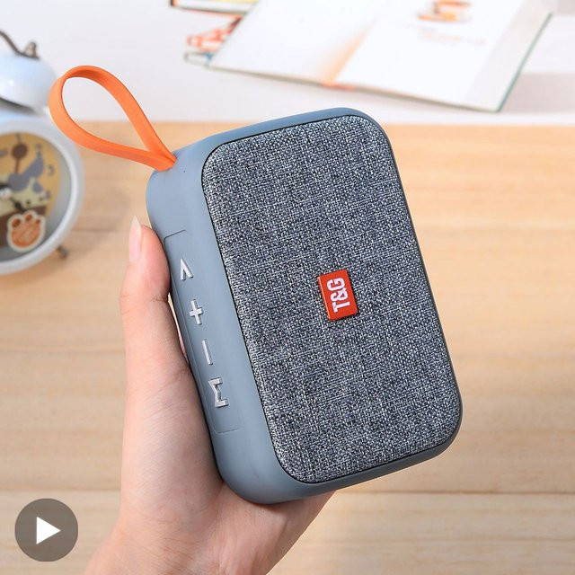 Tragbarer T&G Bluetooth-Lautsprecher mit Subwoofer und FM-Radio in Blau - Bild 1