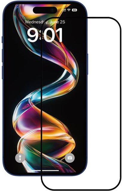 Anank Displayschutzfolie aus Sicherheitsglas für Apple iPhone 16 in Schwarz und Transparent - Bild 1
