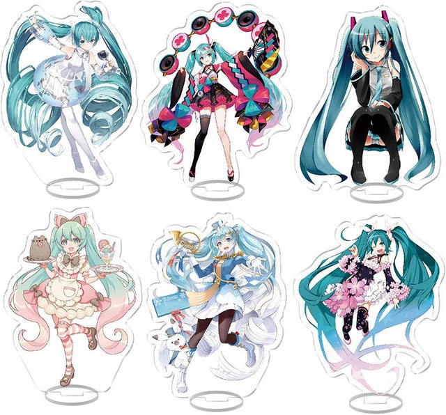 Bandai Hatsune Miku Acryl-Standfigur, Dekorationsplatte, Kunststoff - Bild 1