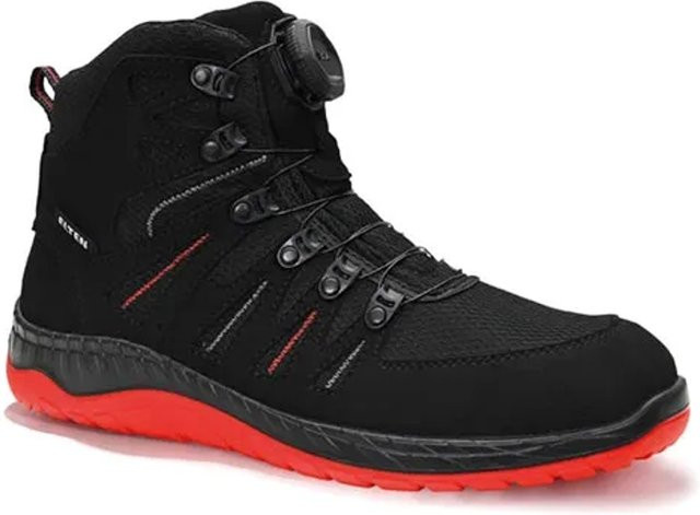 Elten Sicherheitsstiefel Maddox Boa S3 ESD in Schwarz-Rot, Größe 41 - Bild 1