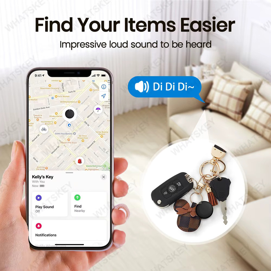 Peocke Dual-System GPS-Tracker für iOS und Android mit Bluetooth, Schwarz - Bild 4