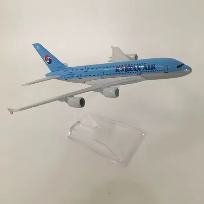 ZOCO Air South Korea Airlines Airways Flugzeugmodell, Metall, Kunststoff, Blau - Bild 2